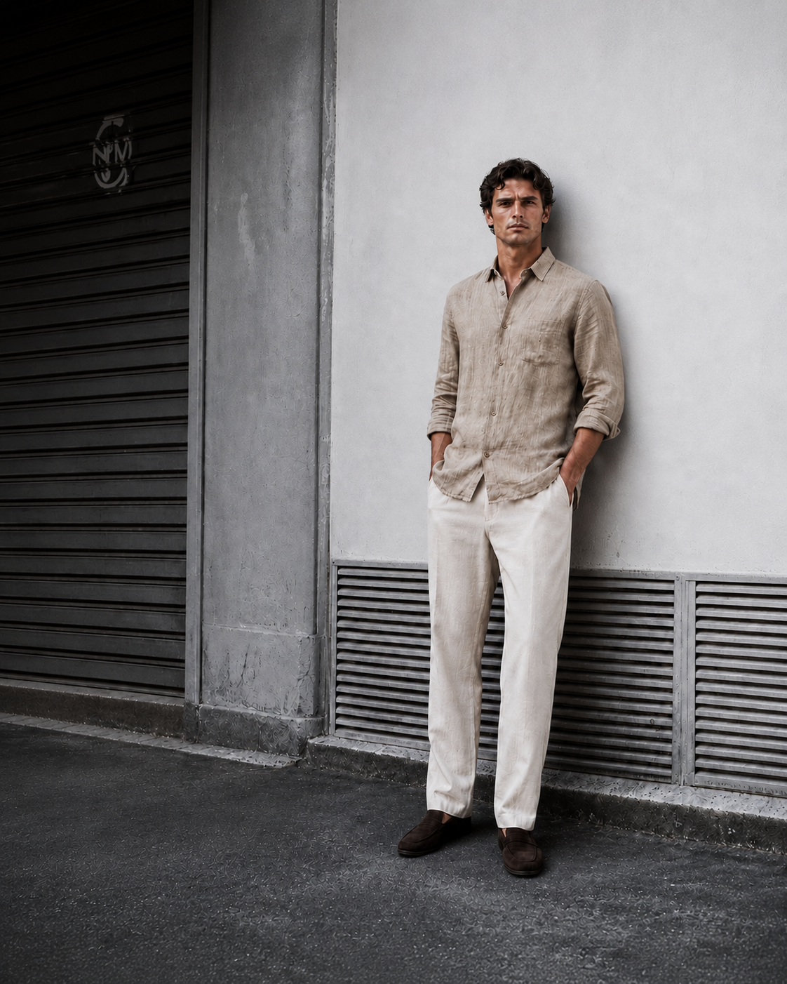100% LINEN REGULAR FIT SHIRT
