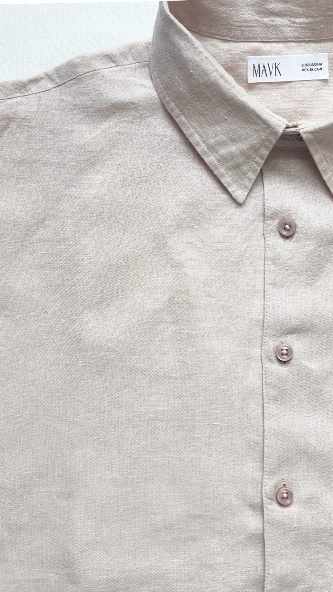 100% LINEN REGULAR FIT SHIRT view 6