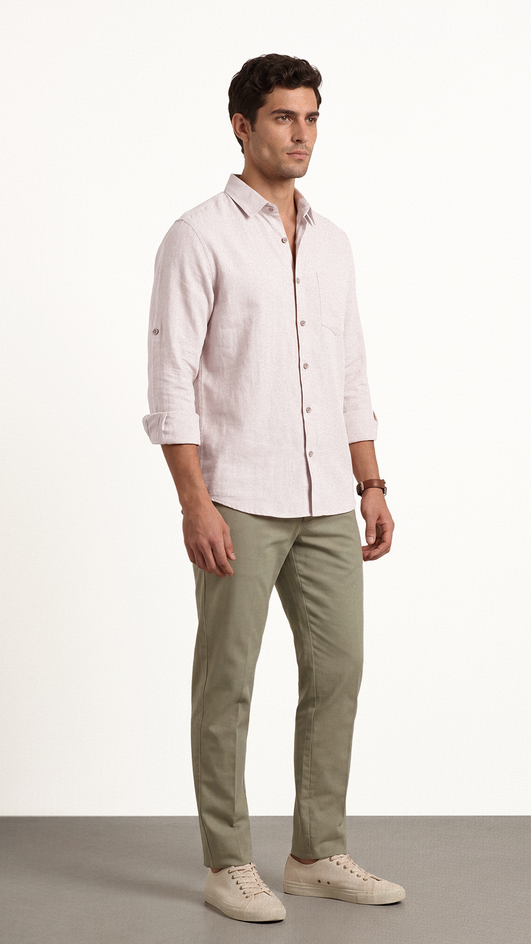 100% LINEN REGULAR FIT SHIRT