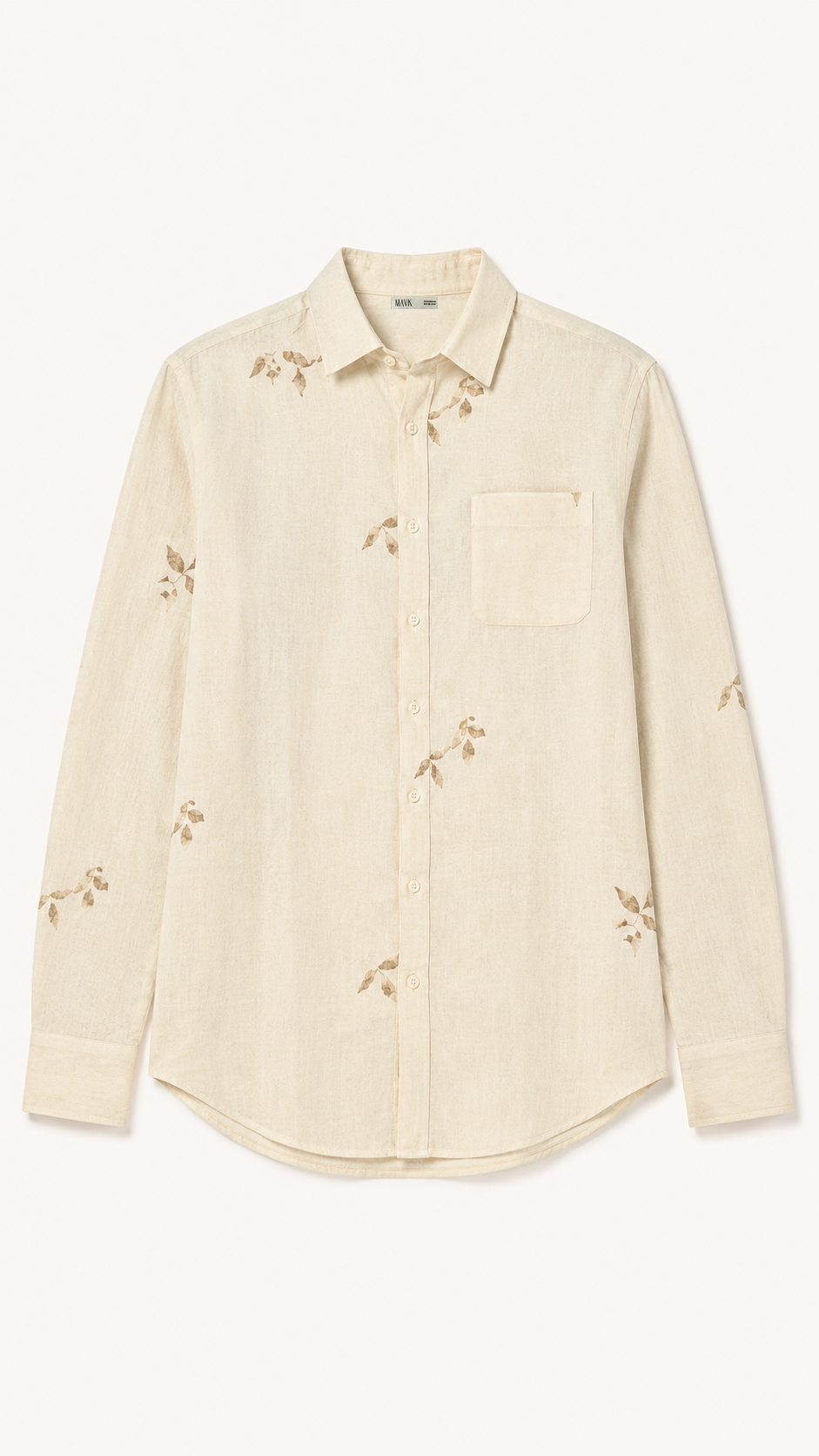 REGULAR FIT LINEN COTTON SHIRT view 4
