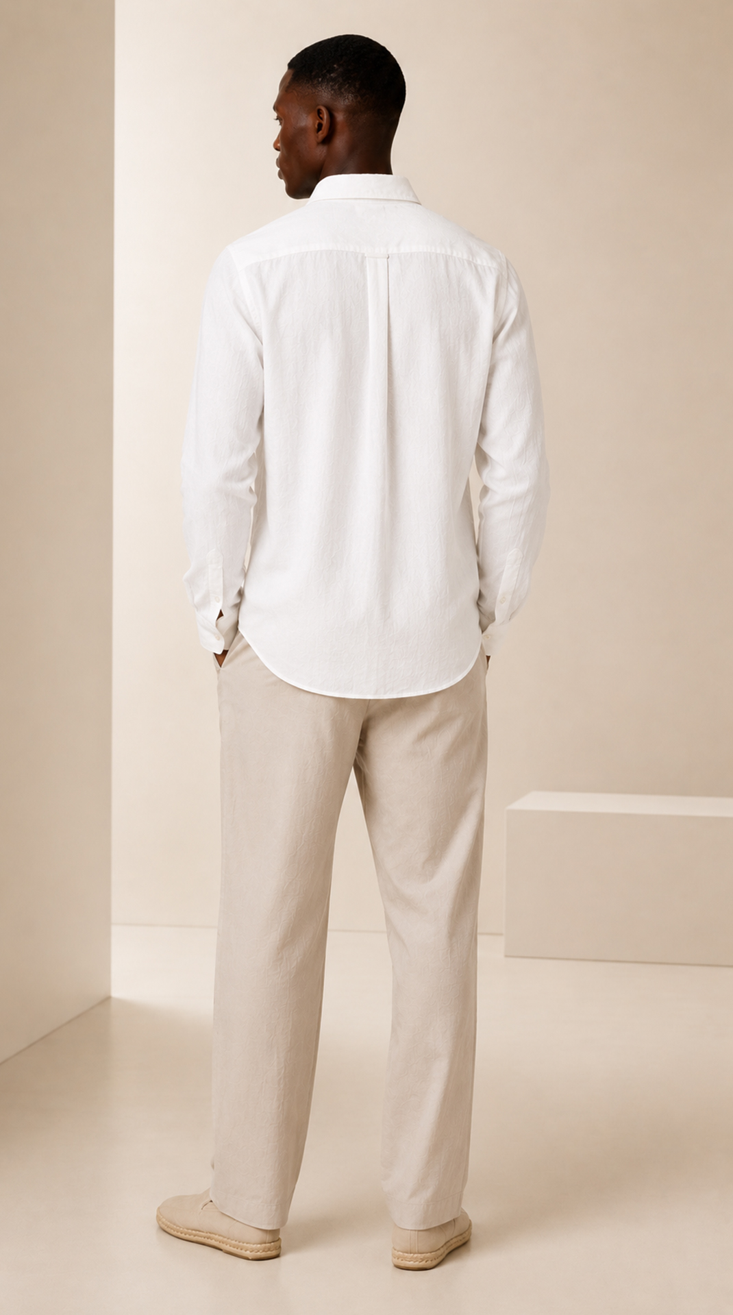 100% LINEN REGULAR FIT SHIRT view 4