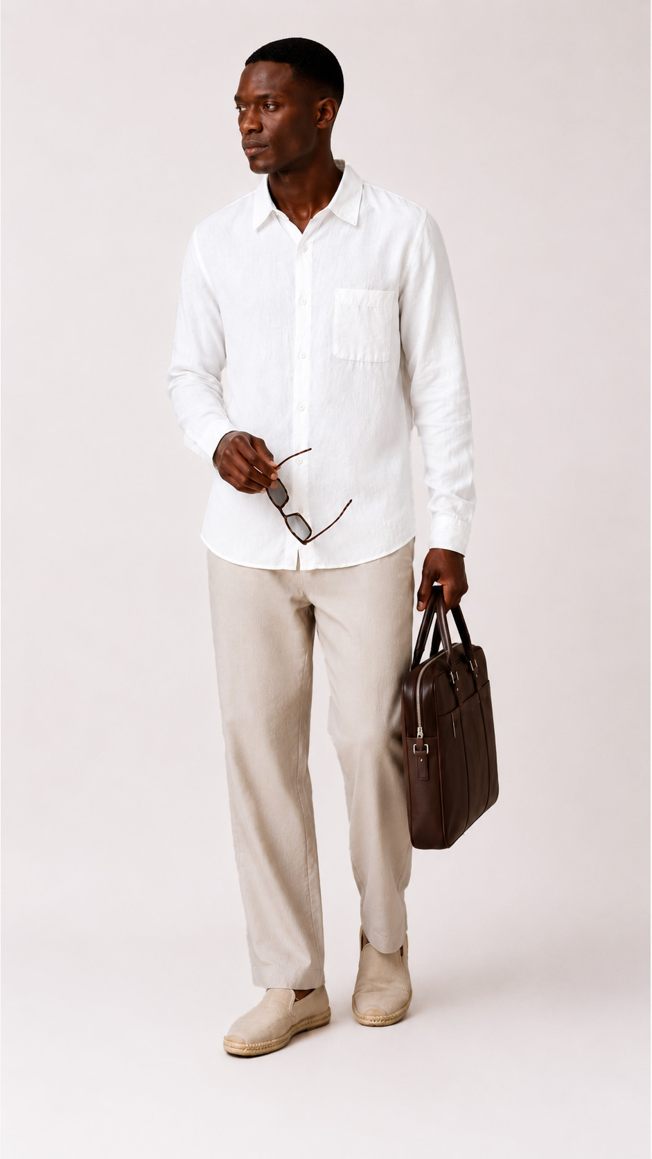 100% LINEN REGULAR FIT SHIRT