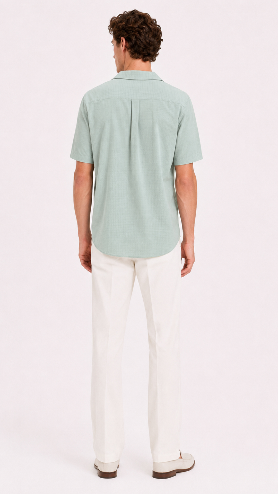 CAMP COLLAR COTTON LOUNGE SHIRT view 3