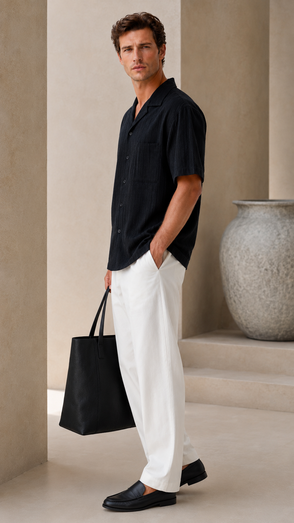 TEXTURED SHORT SLEEVE SHIRT
