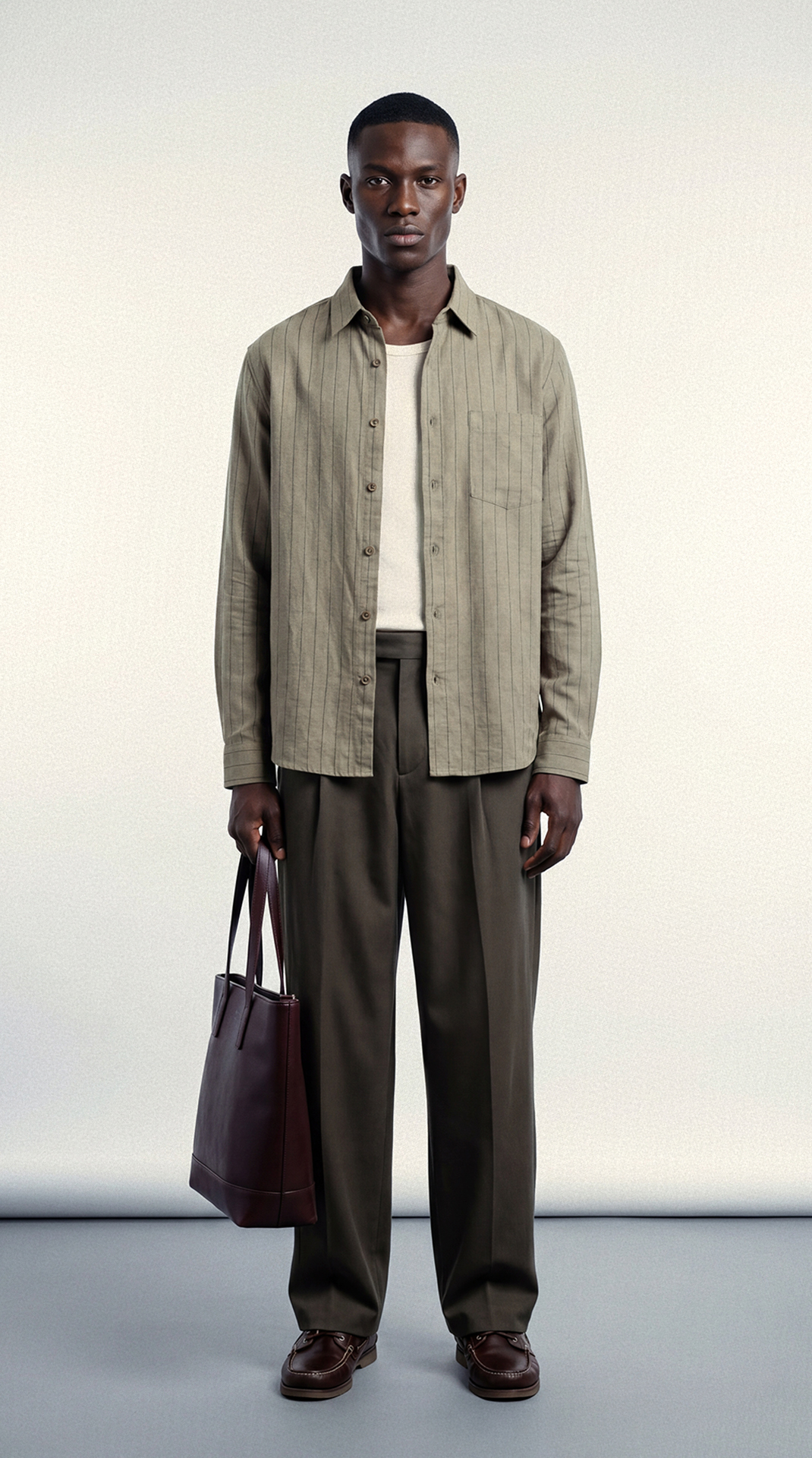 LINEN BLEND REGULAR FIT SHIRT view 2
