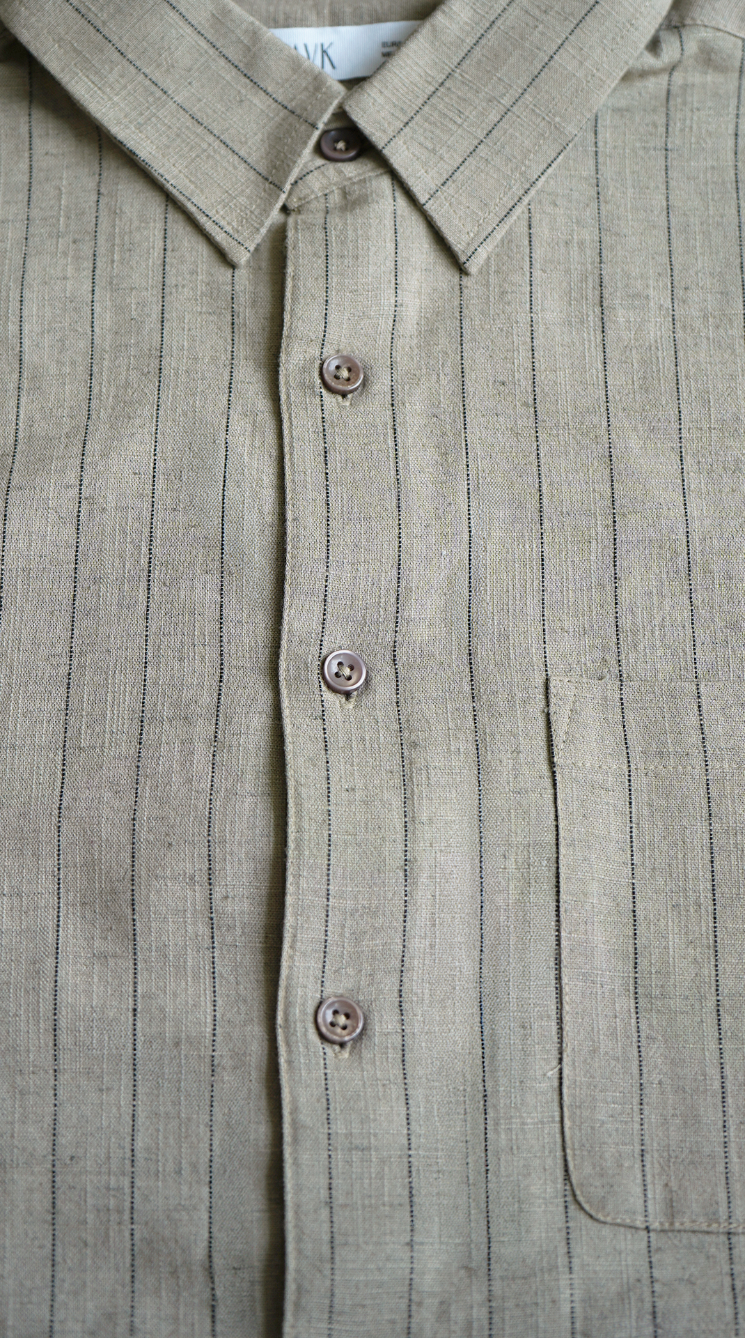 LINEN BLEND REGULAR FIT SHIRT view 6