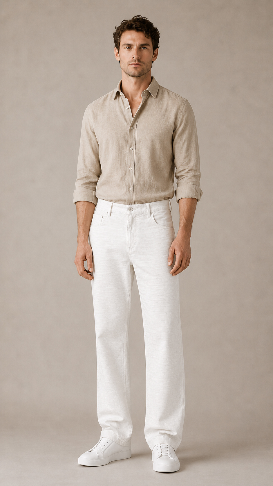 COTTON REGULAR FIT TROUSERS